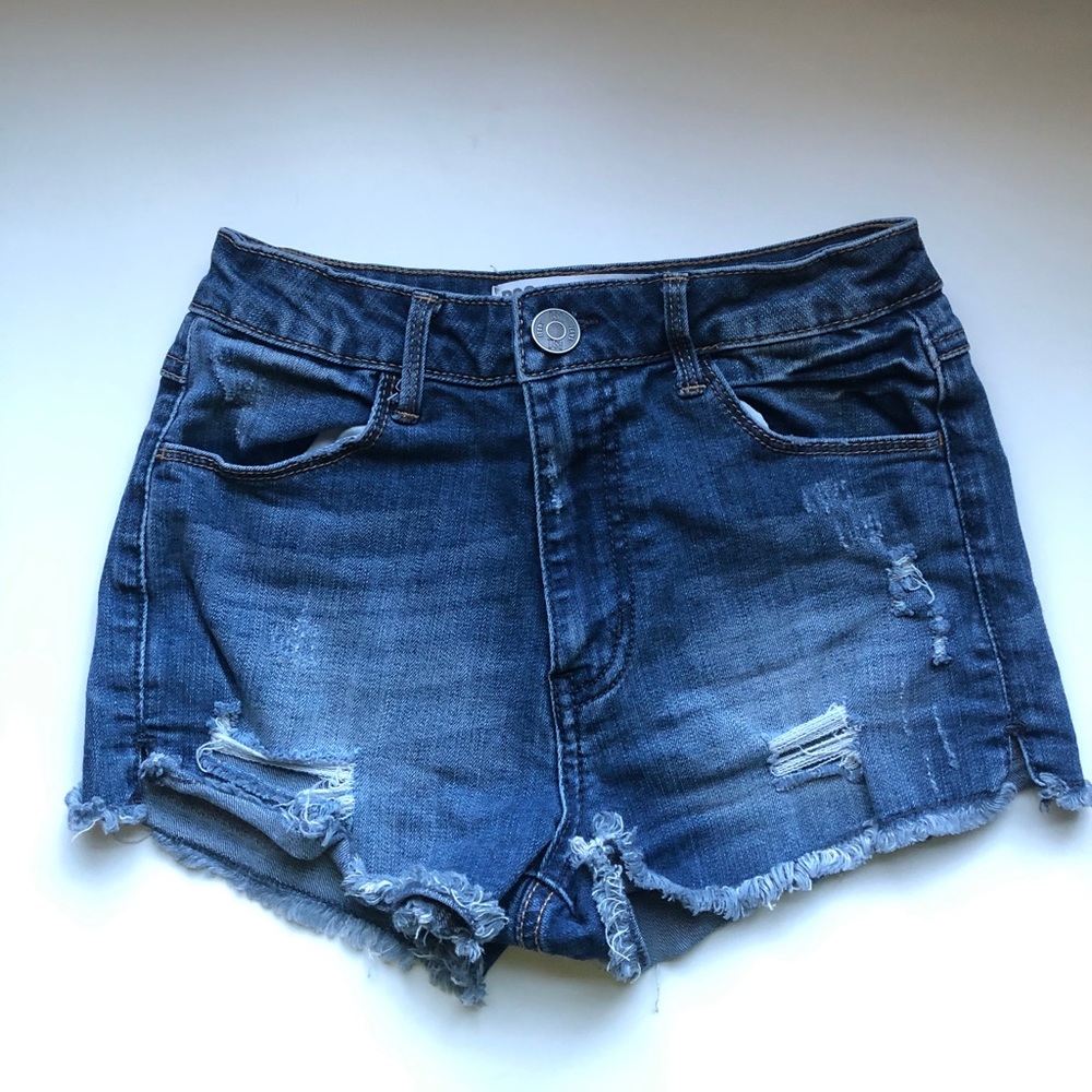 RSQ high rise jean shorts